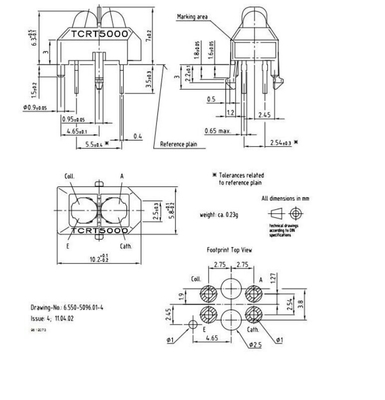 TCRT5000L TCRT5000 Reflective Optical Sensor Infrared Photoelectric Switch