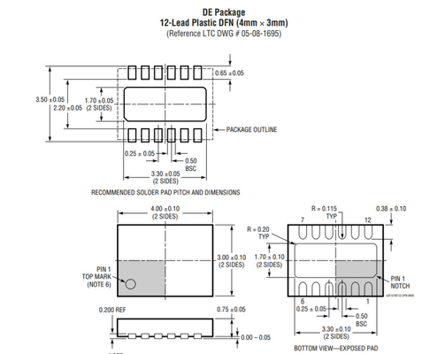 LTC5533EDE LTC5533EDE#PBF Analog Devices RF Detector Dual 11GHz RF Power Detector IC