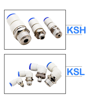 KSL KSH Right Angle Elbow High Speed Pneumatic Rotary Union 4mm To 12mm