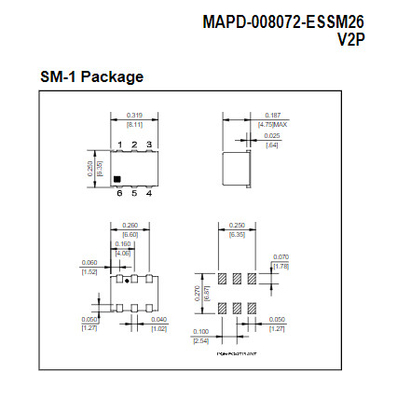 MAPD-008072-ESSM26 Macom Power Dividers Signal Conditioning 5-900MHz 2 Way