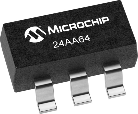24AA64T-I/OT 24AA64 64Kb I2C Compatible 2 Wire Serial EEPROM Microchip IC