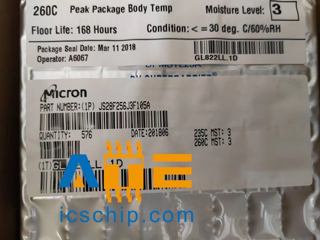 Micron Technology NOR Flash 256Mbit IC Integrated Circuits JS25F256J3F105A