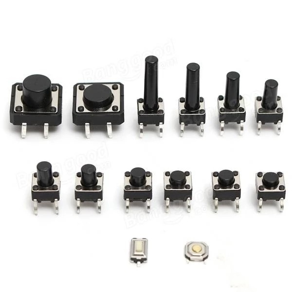SMD 4 Pin Micro Tact Switch 6x6mm Tactile Tact Push Button Switch