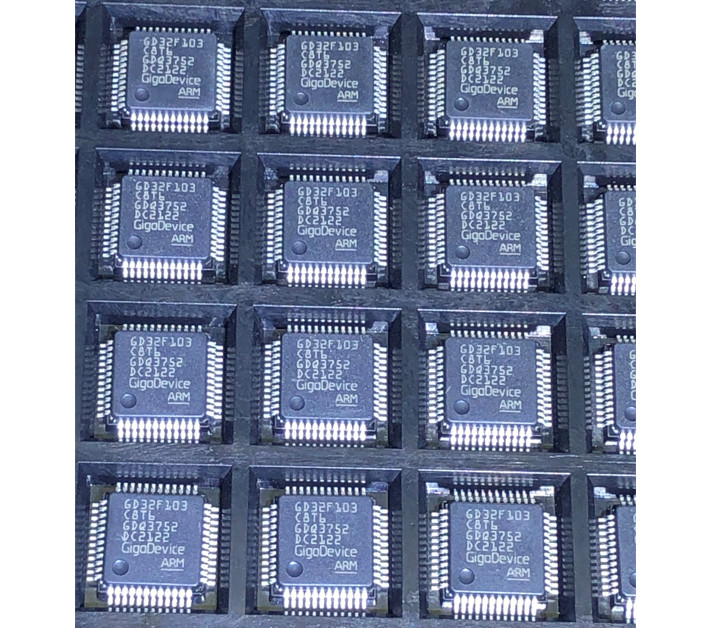 QFP GD32F103C8T6 M3 32Bit Microcontroller IC 72MHz 64KB Surface Mount