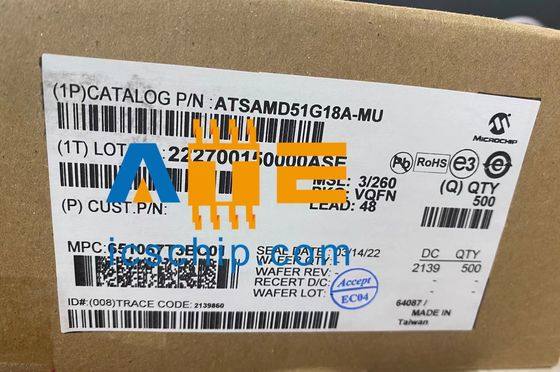 ATXMEGA64D4-MH 8-bit Microcontrollers - MCU 64KB FL,2KB EE,4KB SRAM 1.6-3.6V